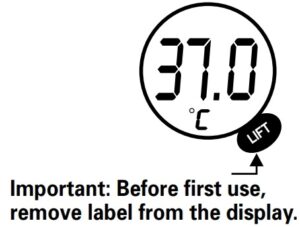 Before use warning
