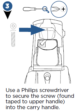 Use a screwdriver to secure the screw