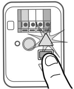 Release the UP button once garage door reached upper limit