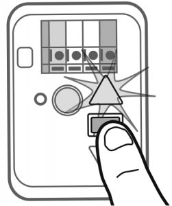 Release the DOWN button once lower limit reached