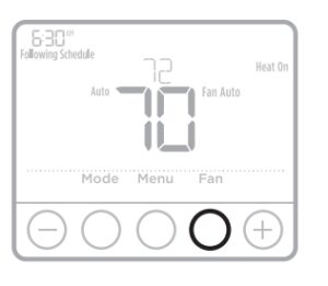 Fan operation button