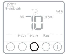 Setting the time button