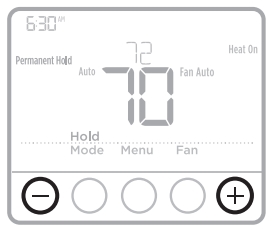 Permanently delay the schedule using the PLUS or MINUS buttons