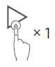 Using the play button to answer a call