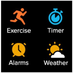 Example of the clock faces