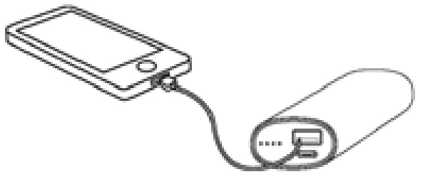 Charging a mobile phone diagram