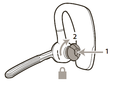 Rotating the headset