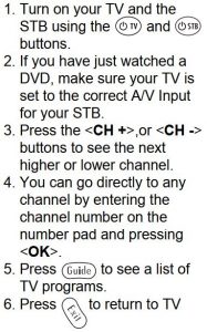 Getting started instructions 1