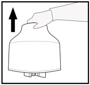 How to lift the top off the humidifier