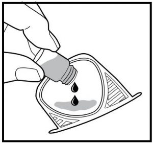 Adding oil to the tray diagram
