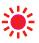 Flashing red light icon