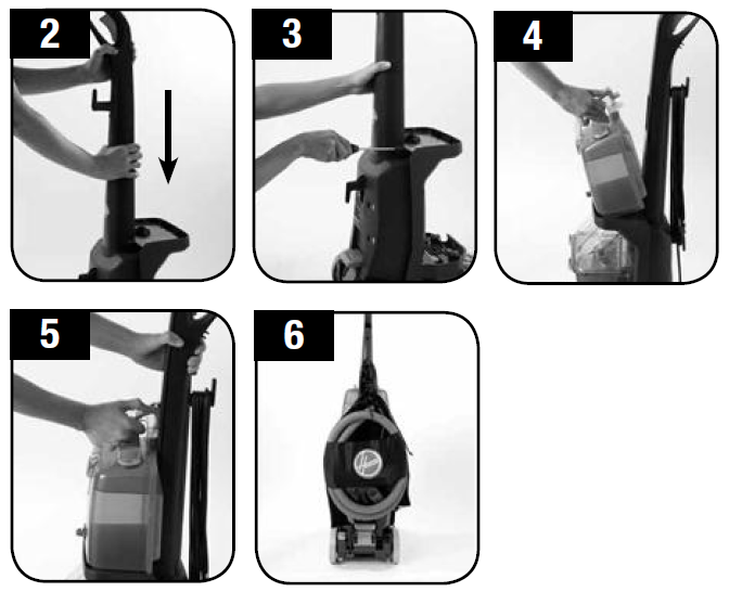 Wrapping the cord around the Hoover Step-by-step