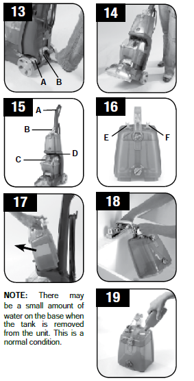 How to fill the Hoover Power Scrub at the sink