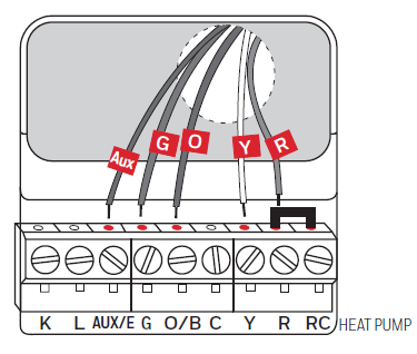 Wiring for heat pump only diagram