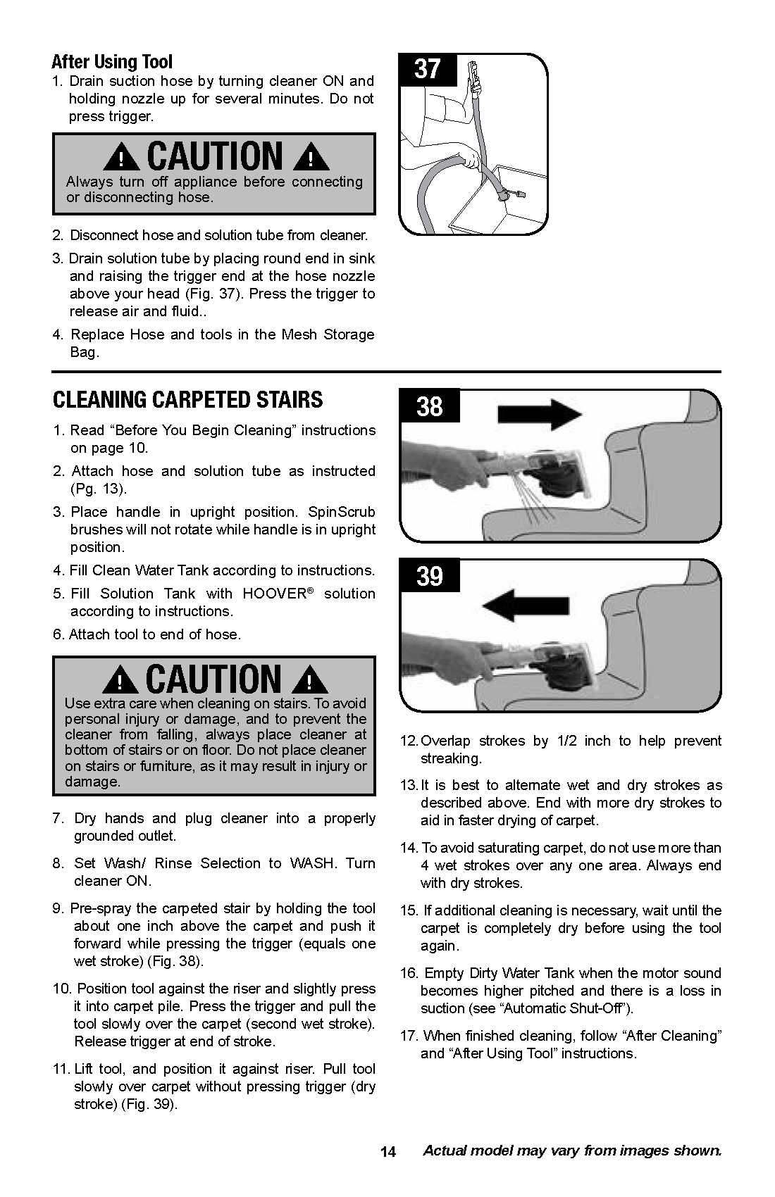 Cleaning stairs guide with pictures