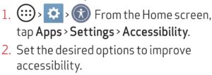 Accessibility guide