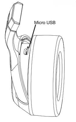 Location of the micro-USB port