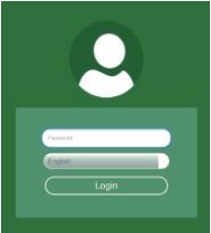 The login screen