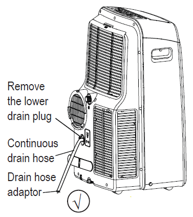 Draining the Arctic King Portable PD using an adaptor