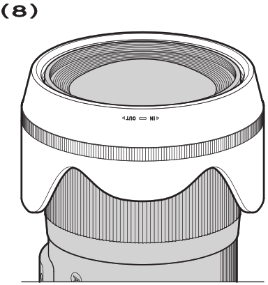 Turning the cap around to face the camera