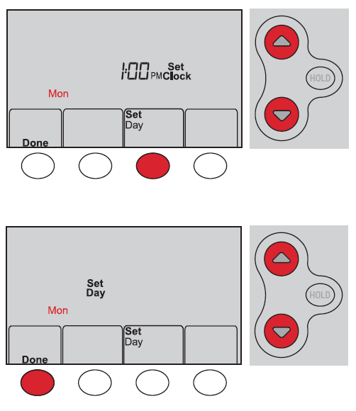 Setting the date diagram