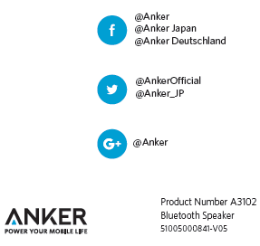 Anker social media icons