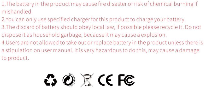 Battery warnings