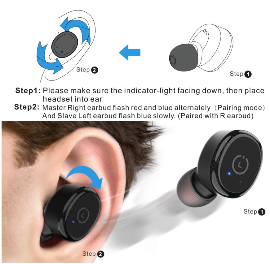 How to wear the TOZO T10 TWS Wireless Earbuds