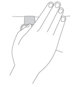 Using your hand to turn off the screen