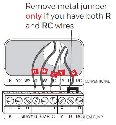 Only remove the metal jumpers warning