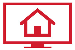 Home page TV screen icon