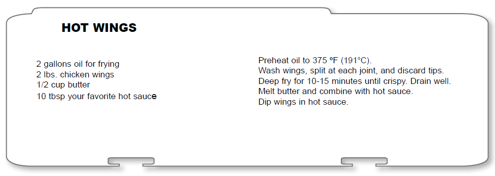 Hot wings recipe