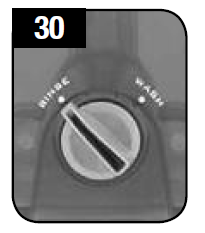 Switching to rinse option