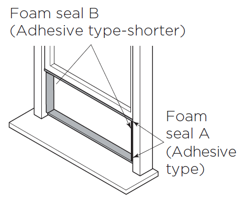 Adhesive foam installation guide