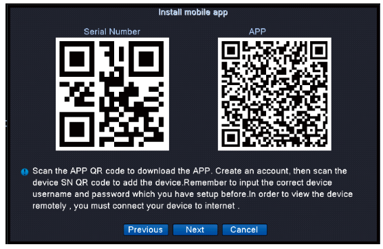 QR code for the app