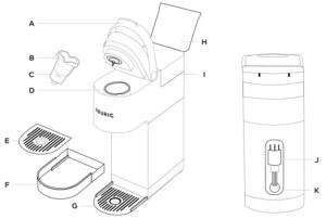 Numbered diagram of product