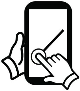 Dragging across the screen