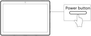 Locating the power button