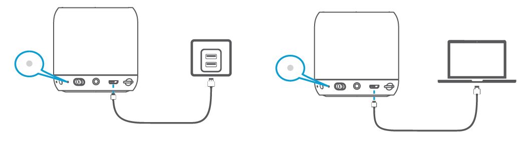 Chargin the Anker speaker diagram