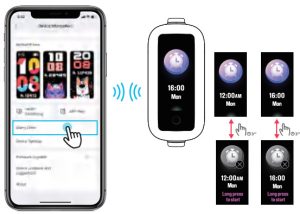 Alarm mode screen