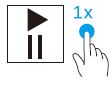 Play / pause button