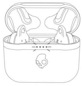 Lights on front indicate charging