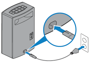 Plugging the Bose Soundtouch 10 into the power
