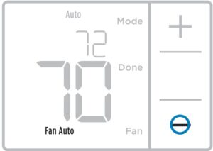 Finding the fan operation menu