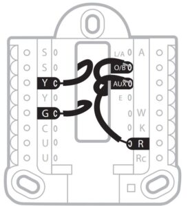 Wiring for a heat pump