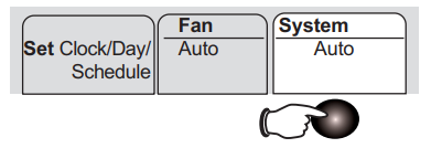 Auto changeover button