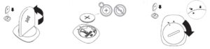 Diagram of how to insert the battery