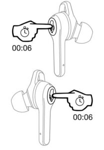 Turning the earbuds off