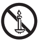 Naked flame warning icon