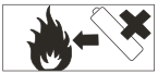 Do not throw batteries on fire